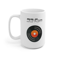 Load image into Gallery viewer, White Ceramic Mug - 33 Rpm - Orange Black Record